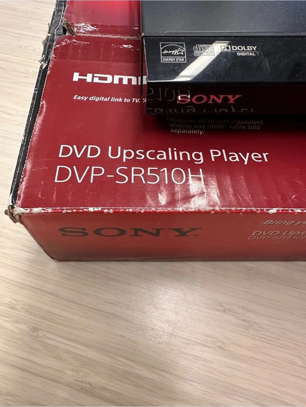 Sony DVP-SR510H DVD Player 1080p HDMI Upscaling w/ Remote Tested Working